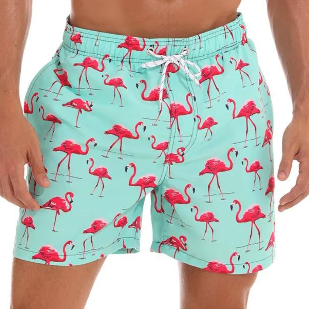 Sunny | Men's Patterned Quick-Dry Swim Shorts