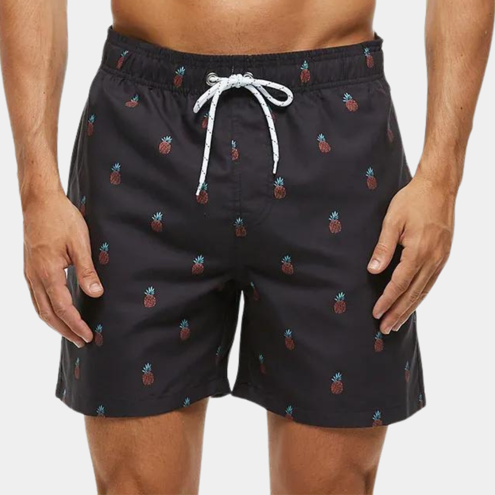 Sunny | Men's Patterned Quick-Dry Swim Shorts