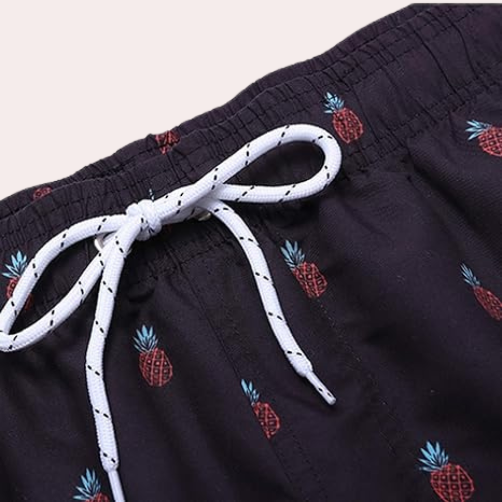 Sunny | Men's Patterned Quick-Dry Swim Shorts