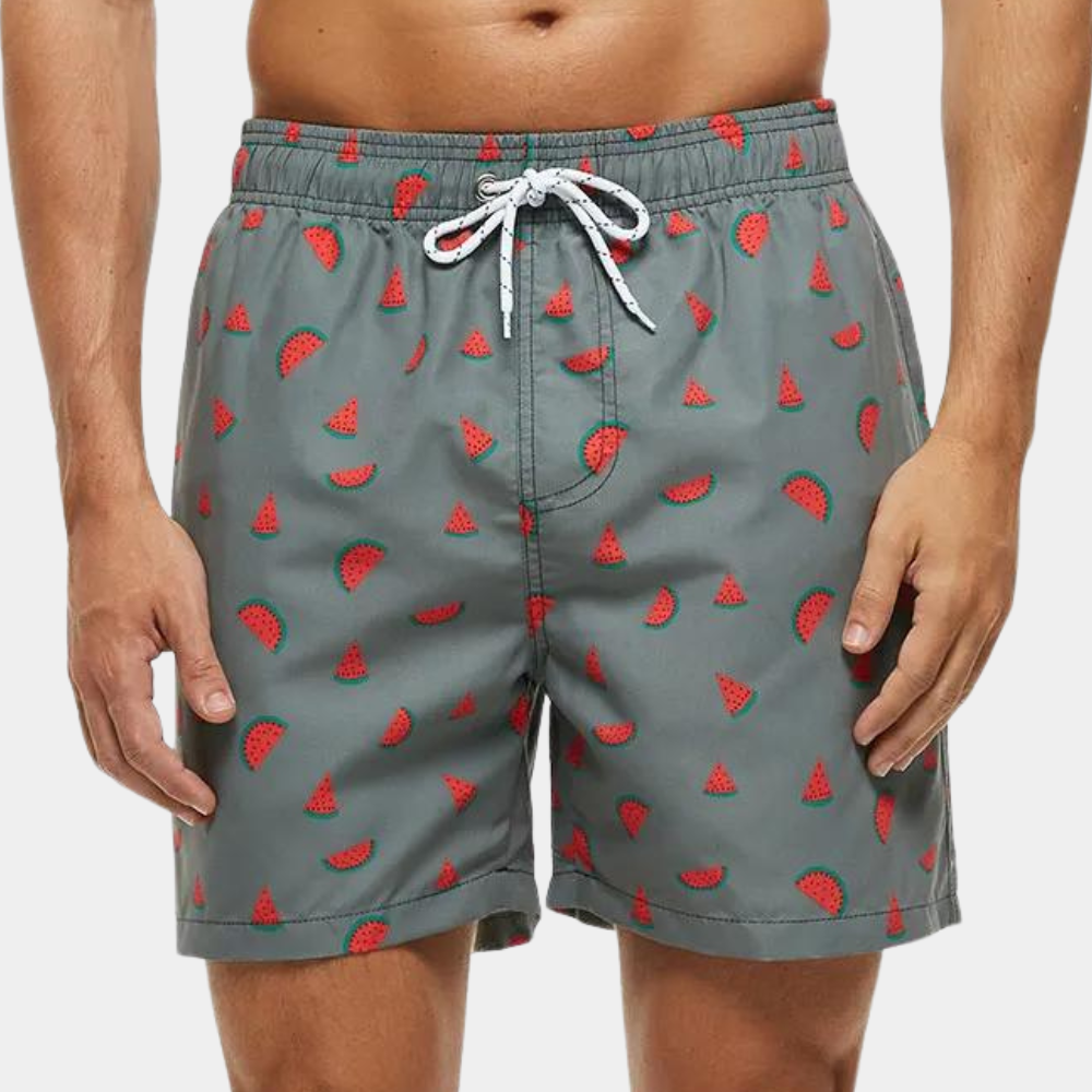 Sunny | Men's Patterned Quick-Dry Swim Shorts