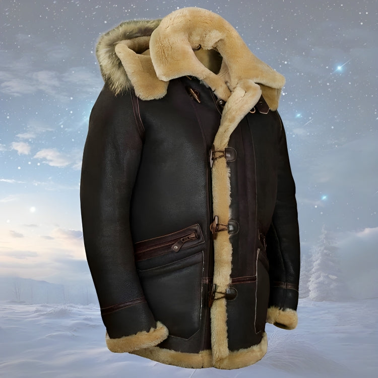 Sebastian | Men's Arctic Sheepskin Parka with Fur Lining