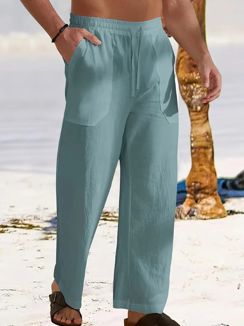 Amo | Men's Breathable Summer Pants with Pockets