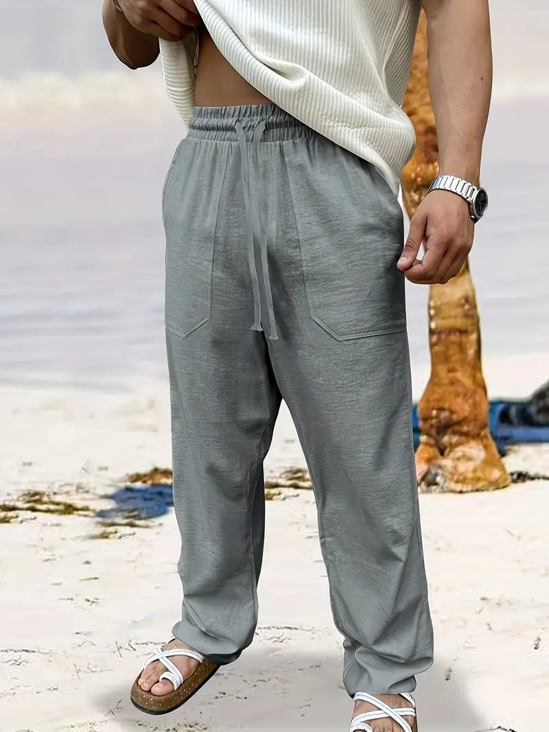 Amo | Men's Breathable Summer Pants with Pockets