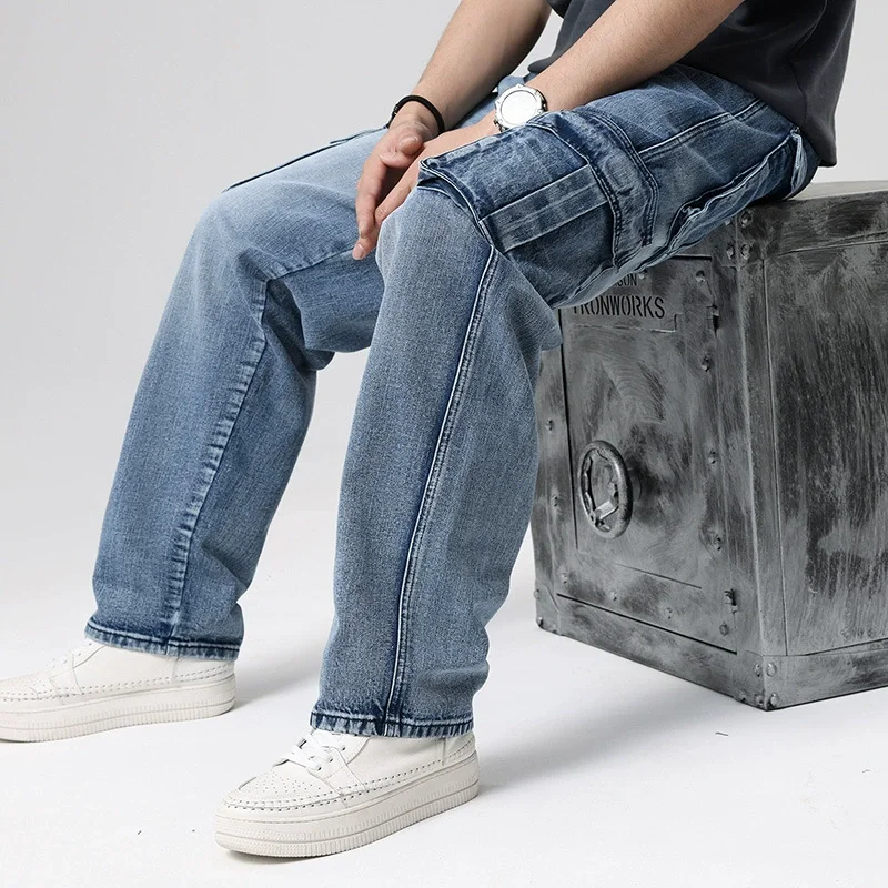 Creed | Men's Baggy Cargo Denim Jeans