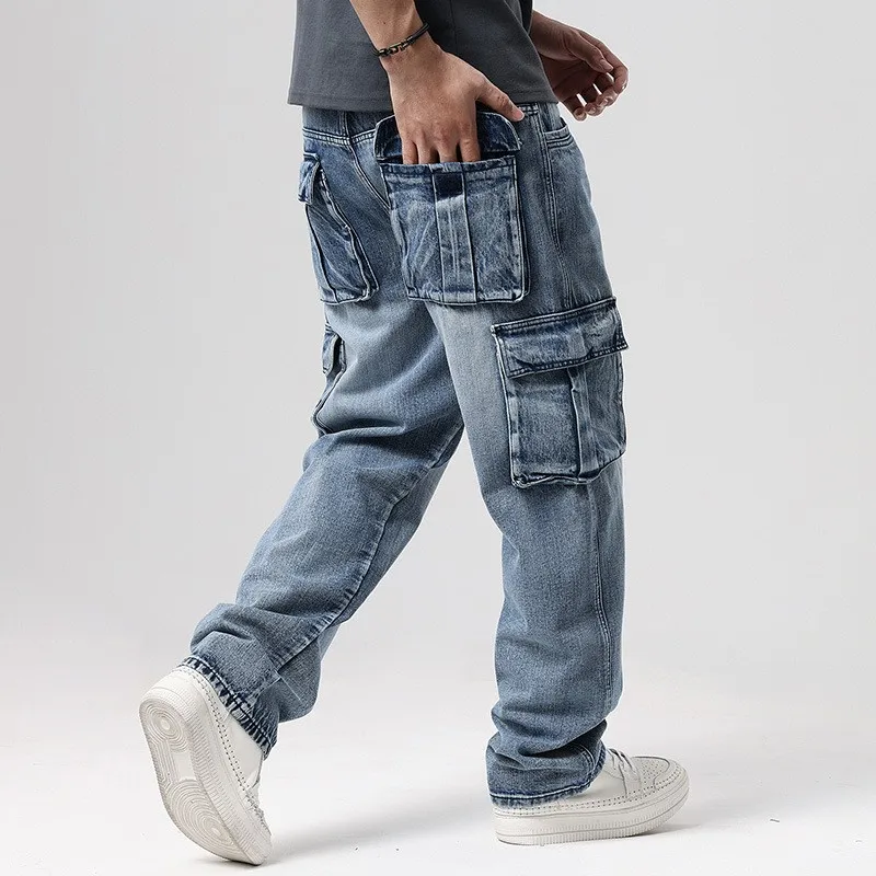 Creed | Men's Baggy Cargo Denim Jeans