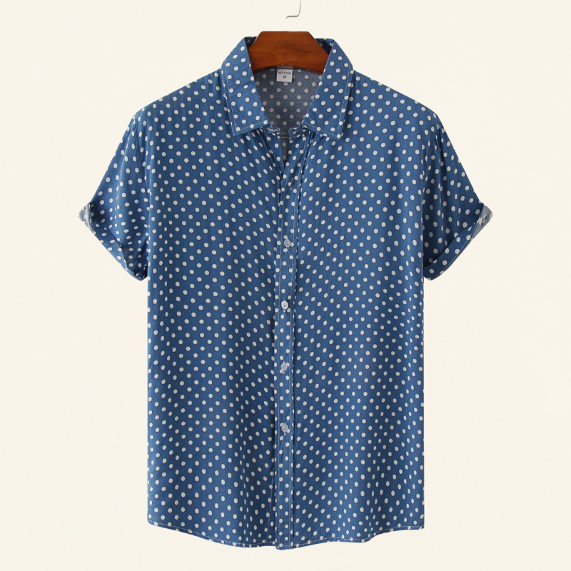 Claudius | Men's Polka Dot Short Sleeve Shirt