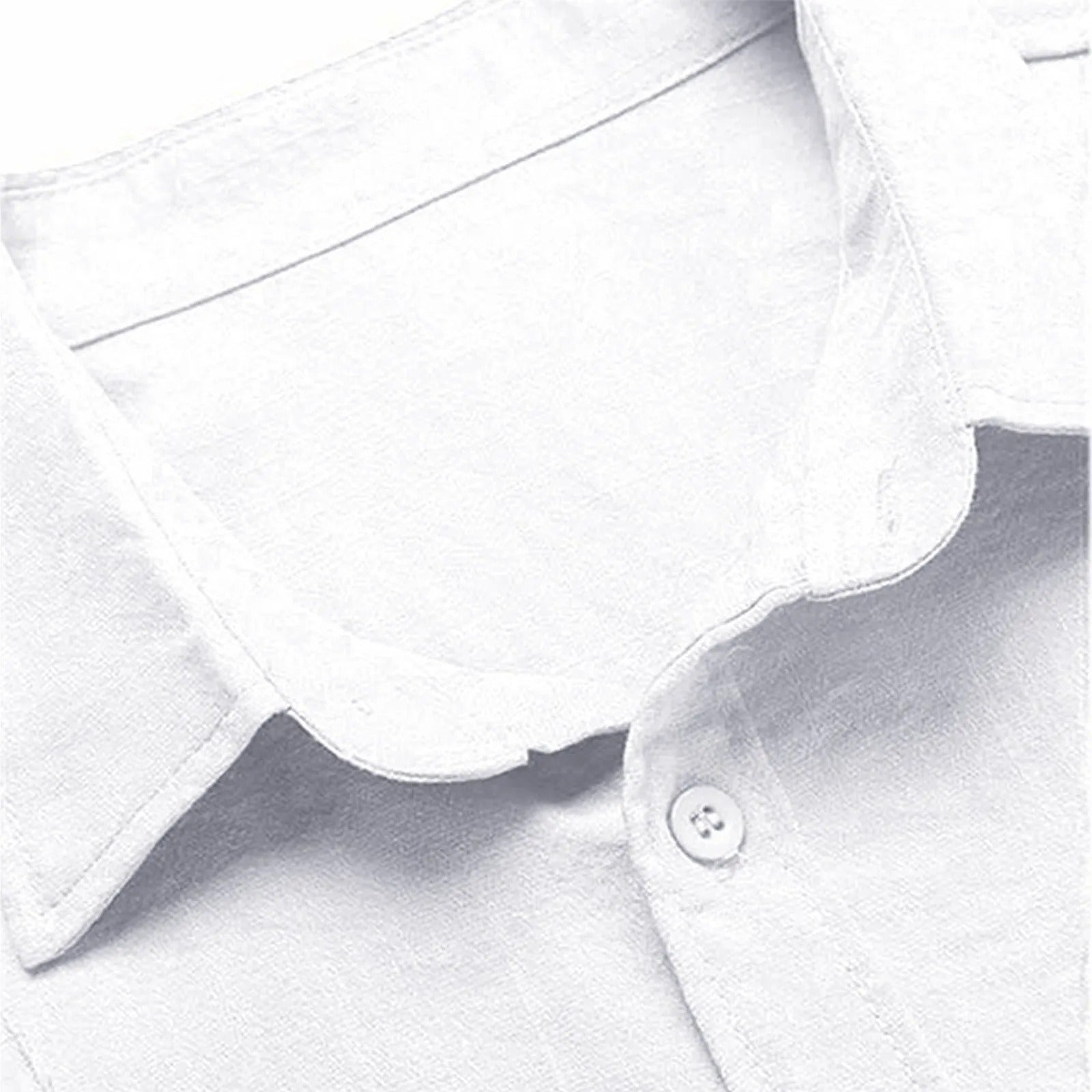 Mart | Men's Vintage Short Sleeve Linen Summer Shirt