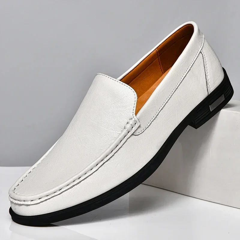 Harlow | Men's Classic Leather Slip-On Loafers