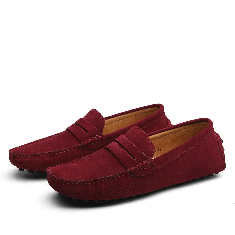 Fabian | Men's Genuine Suede Leather Penny Loafers