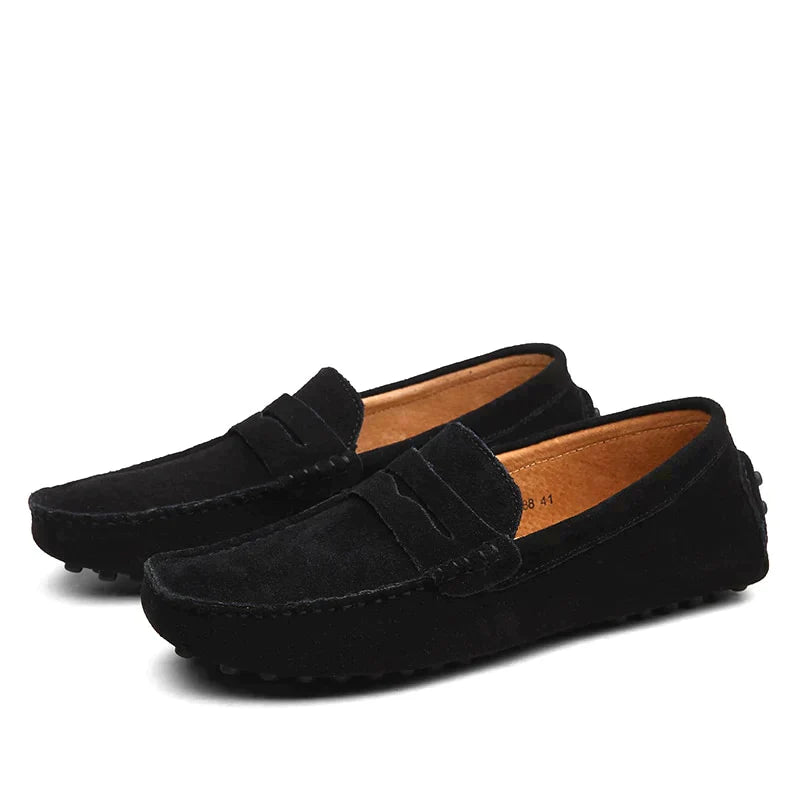 Fabian | Men's Genuine Suede Leather Penny Loafers
