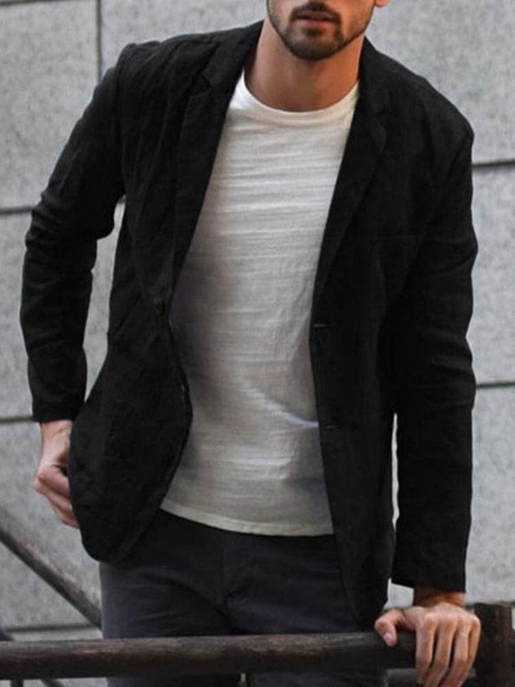 Gabe | Men's Single-Breasted Linen Summer Blazer