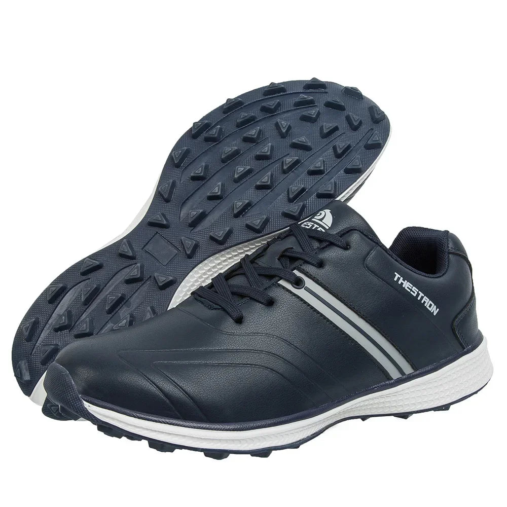 Porter | Men's Waterproof Golf Shoes with Fixed Spike Traction