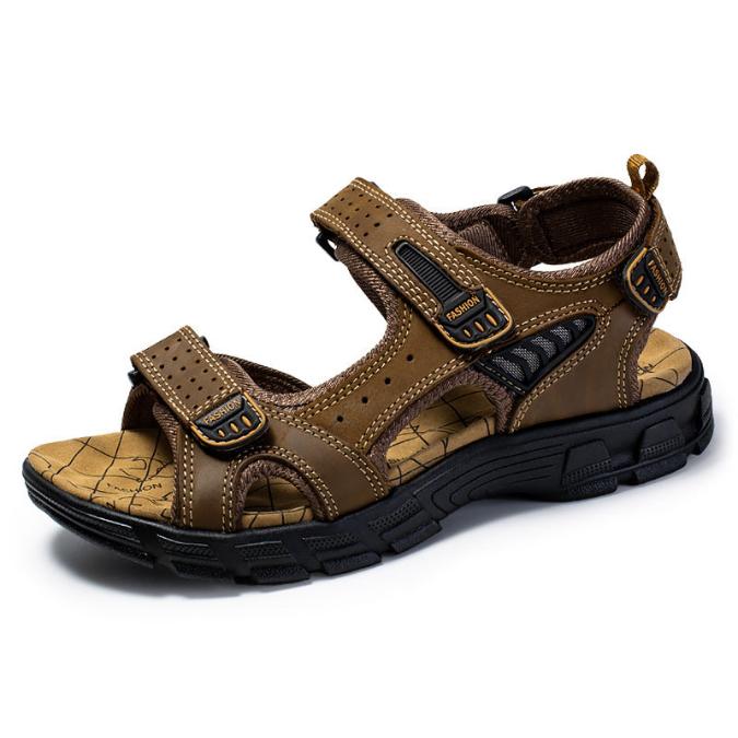 Jay | Men's Leather Sandals with Adjustable Buckle Straps