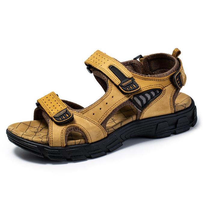Jay | Men's Leather Sandals with Adjustable Buckle Straps