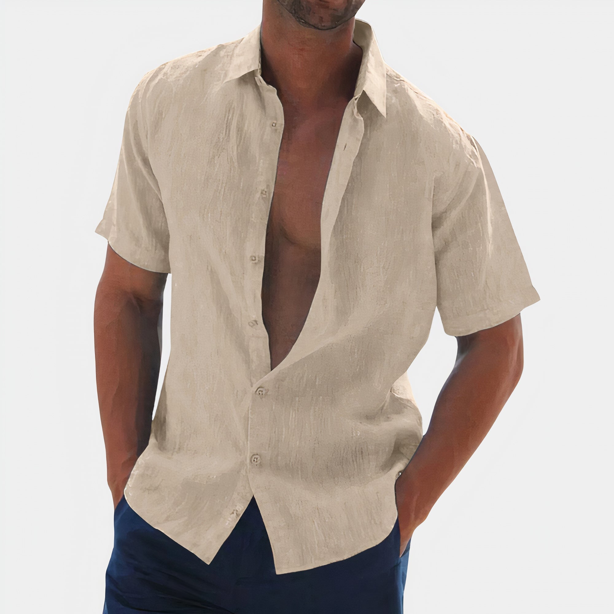 Aden | Men's Casual Linen Button Down Shirt