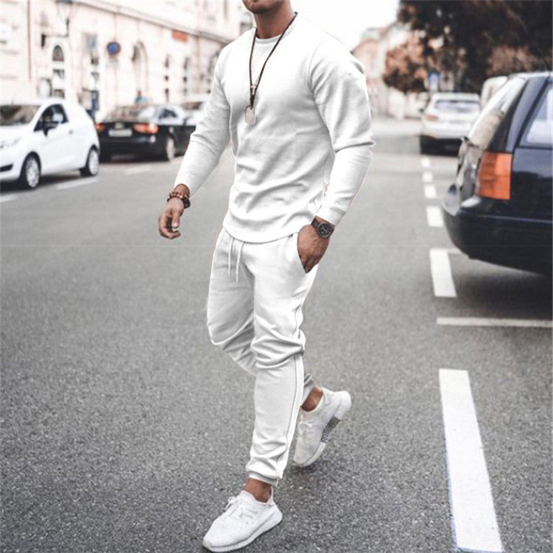 Josh | Men's Long Sleeve Crewneck & Jogger Pants Set