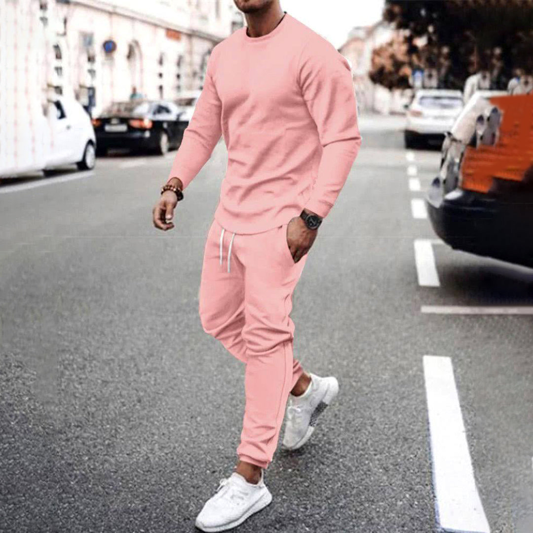 Josh | Men's Long Sleeve Crewneck & Jogger Pants Set