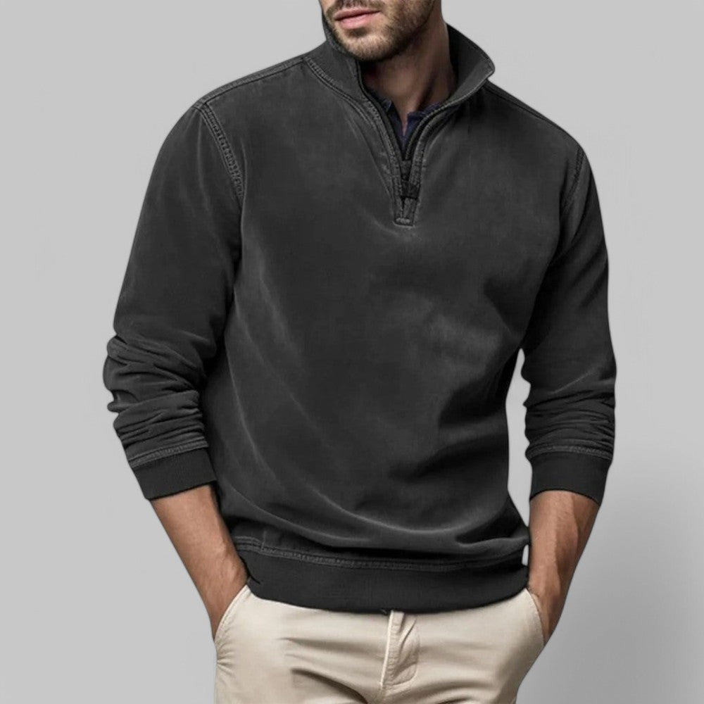 Rico|  Men's Half-Zip Stand-Up Collar Sweater