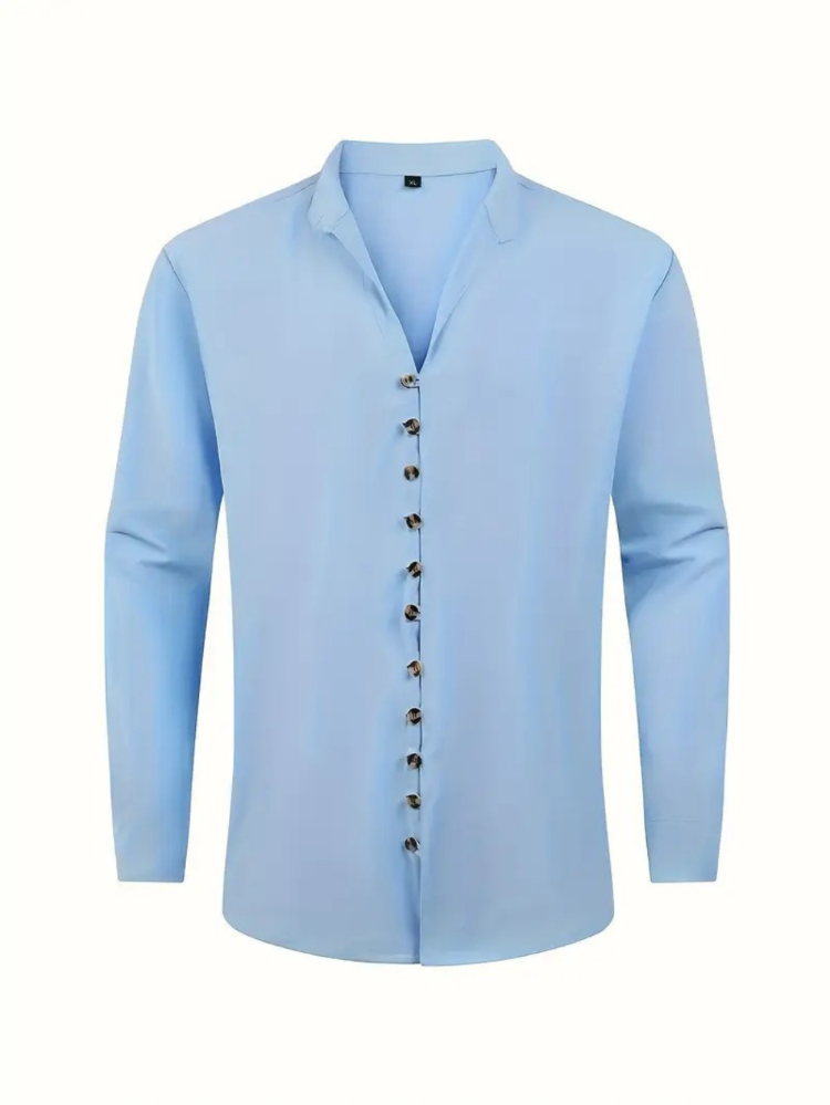 Cody | Men's Breathable Long Sleeve Linen Shirt