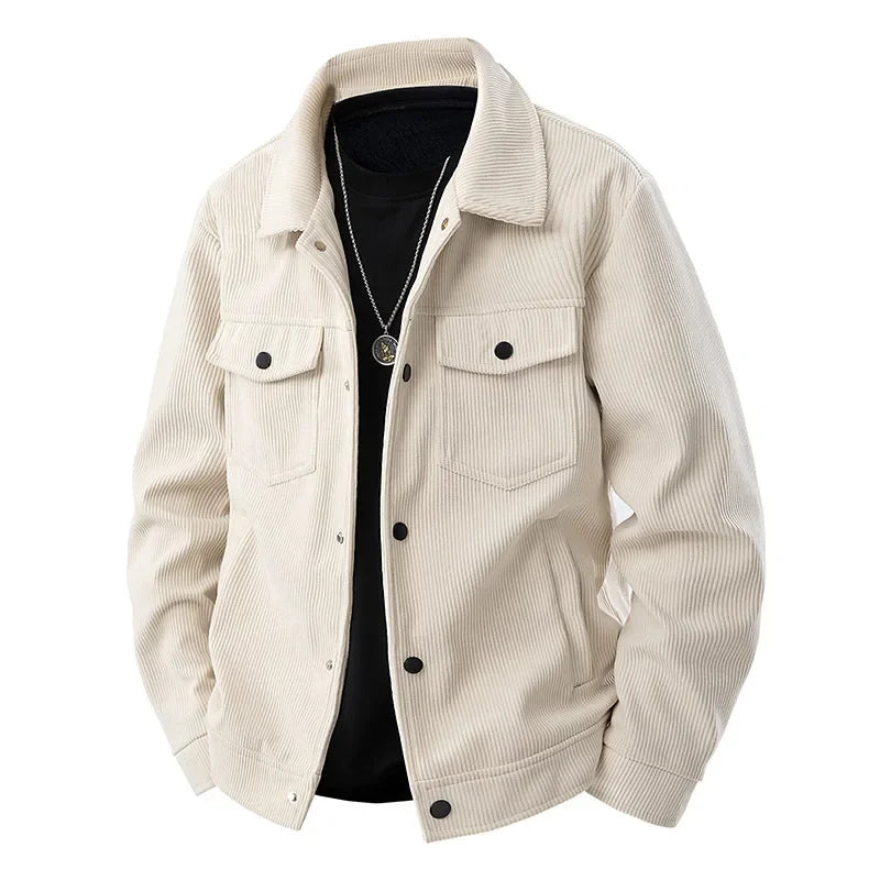 Erving |  Men's Loose Fit Corduroy Button-Up Jacket