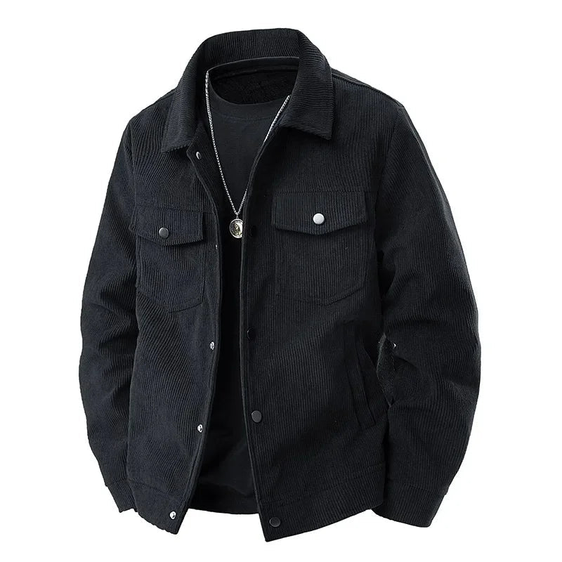 Erving |  Men's Loose Fit Corduroy Button-Up Jacket