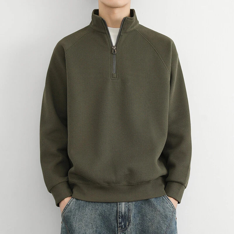 Aspen | Men's Stand Collar Half-Zip Sweater
