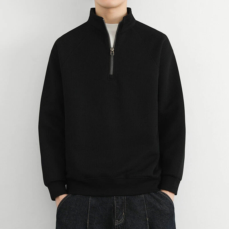 Aspen | Men's Stand Collar Half-Zip Sweater