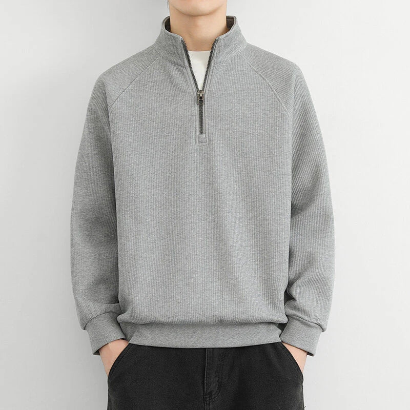 Aspen | Men's Stand Collar Half-Zip Sweater