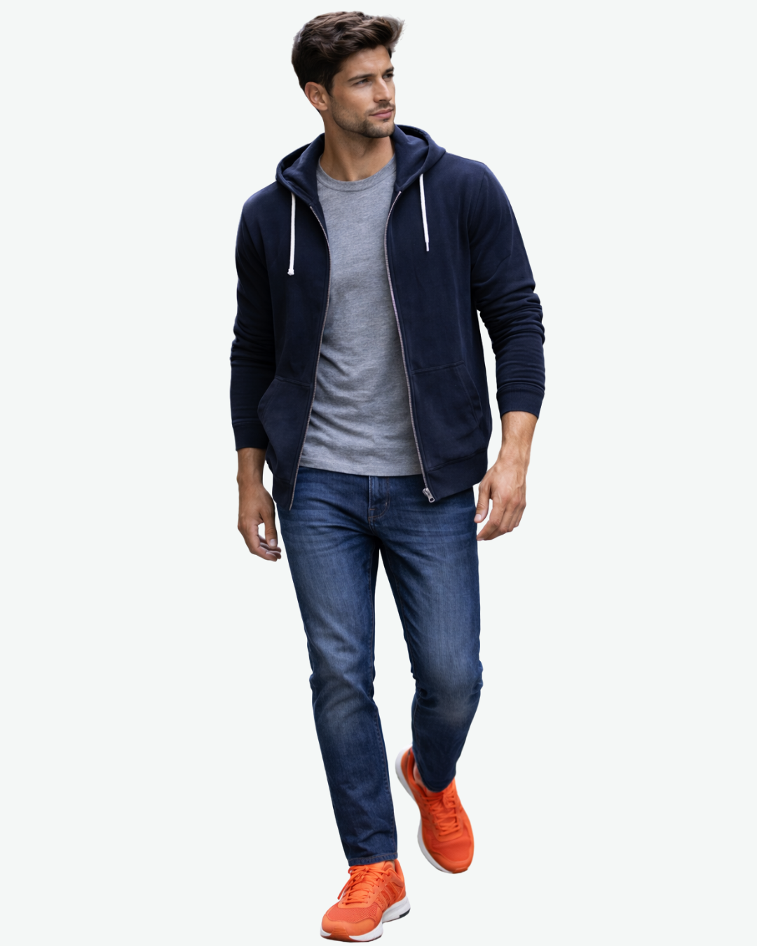 Men’s Mesh Running Shoes with Lace-Up Closure