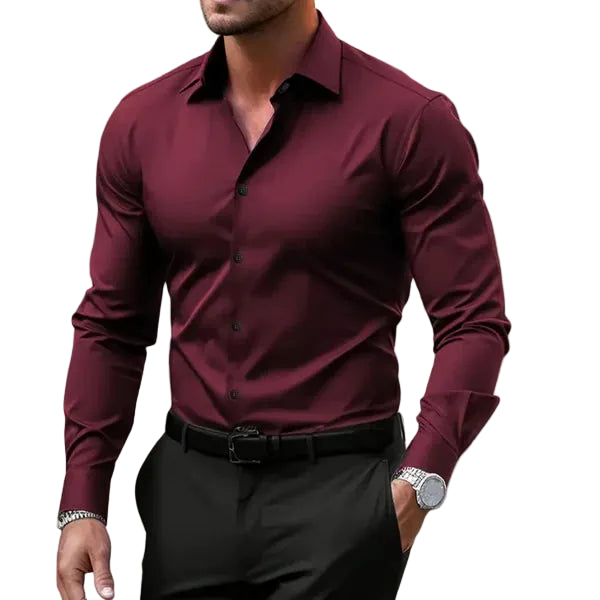 Dorian | Men's Notched Collar Long-Sleeve Shirt