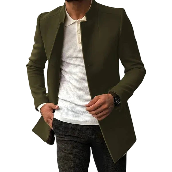 Smart Casual Coat – Minimalist Button