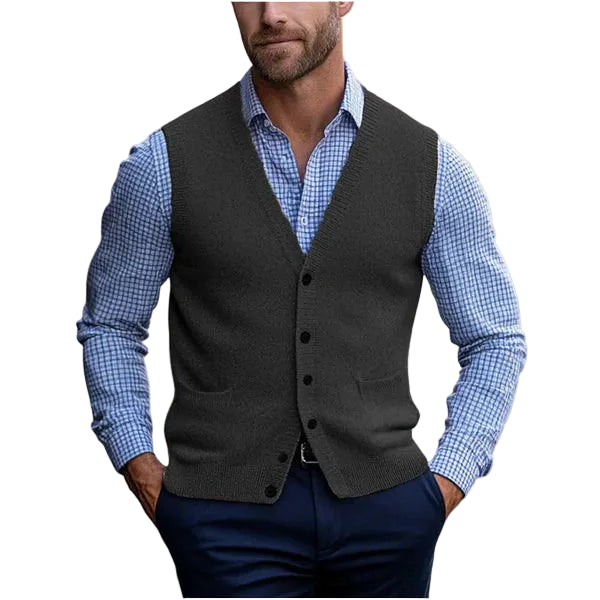 Darius | Men's Sleeveless Vest Sweater