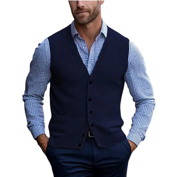 Darius | Men's Sleeveless Vest Sweater