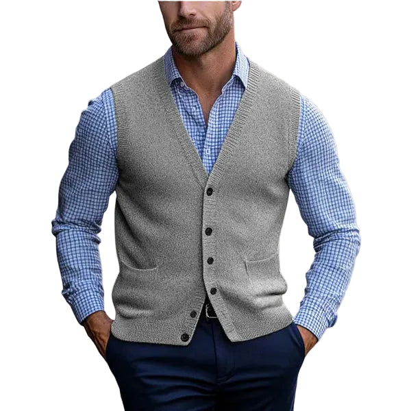 Darius | Men's Sleeveless Vest Sweater