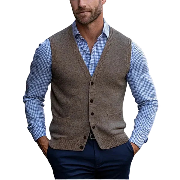 Darius | Men's Sleeveless Vest Sweater