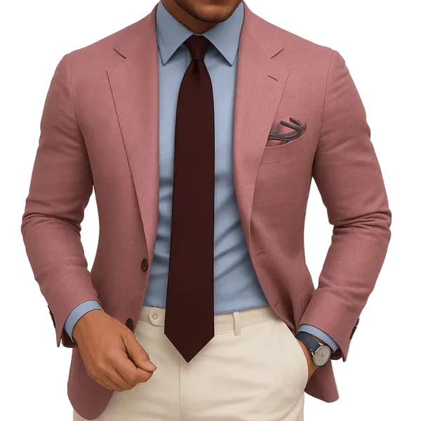 Irving | Men's Slim Fit Check Pattern Tailored Blazer