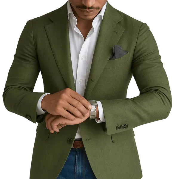 Irving | Men's Slim Fit Check Pattern Tailored Blazer
