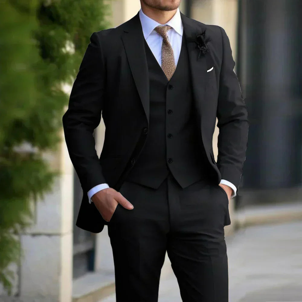 Everett | Men's 3-Piece Slim Fit Wedding Guest Suit Set