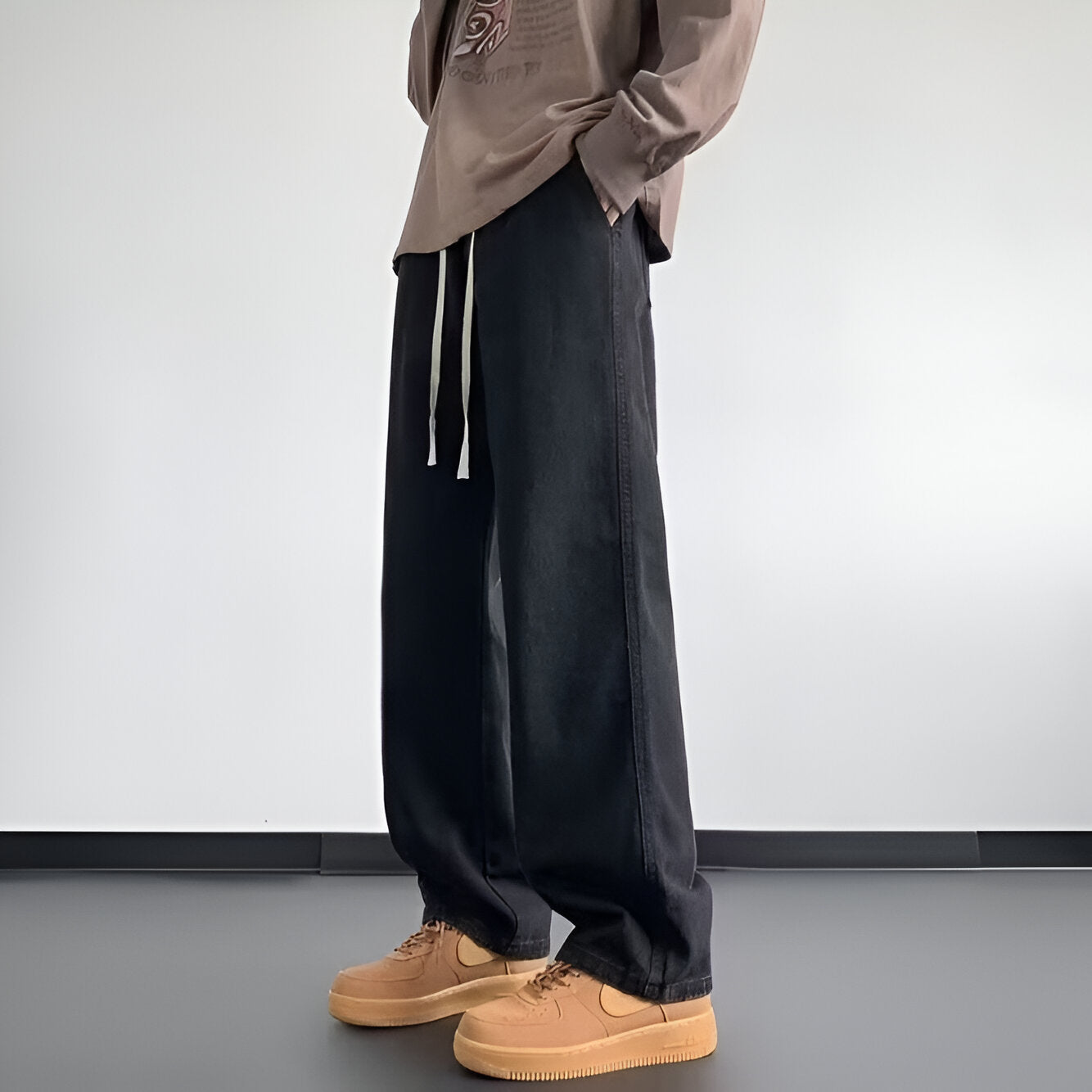 Uriel | Men's Baggy Wide Leg Casual Jeans