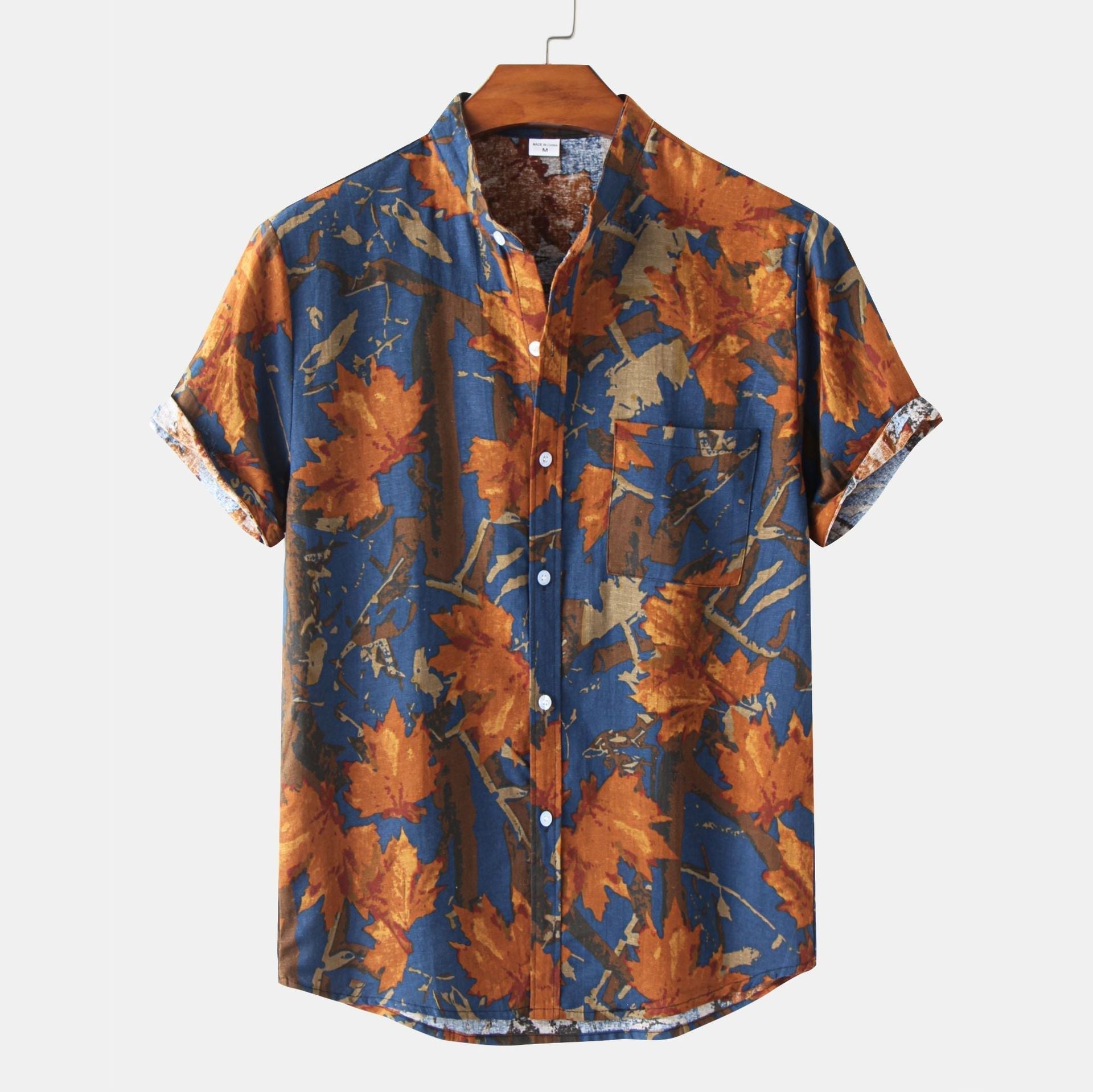 Jeff |  Men's Printed Short Sleeve Summer Shirt