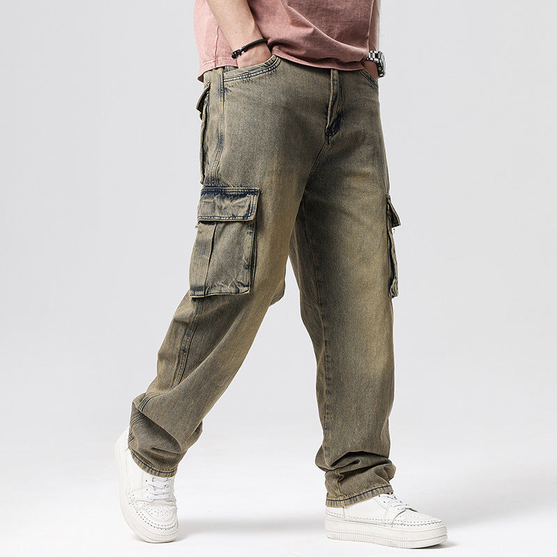 Creed | Men's Baggy Cargo Denim Jeans