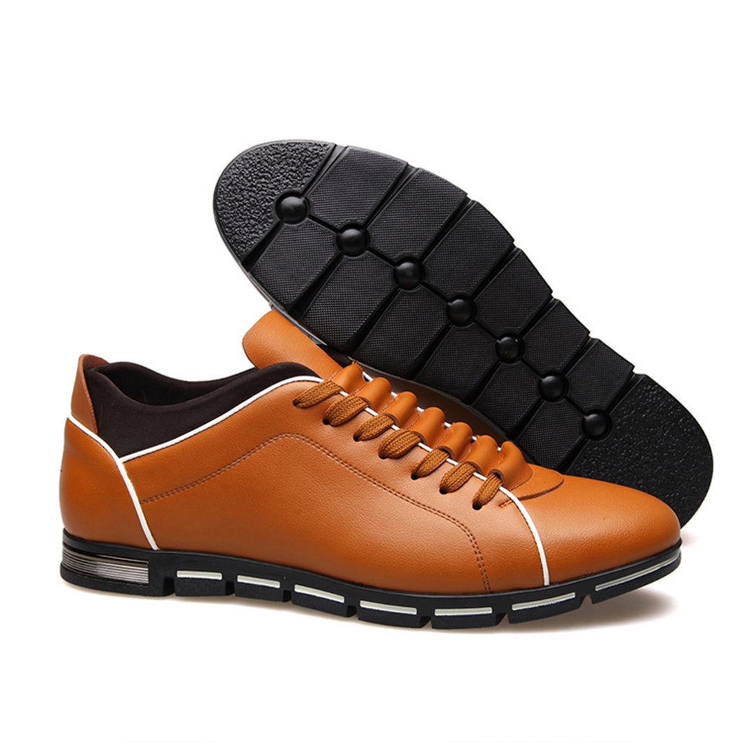 Bradley | Men's Classic Leather Low-Top Sneakers