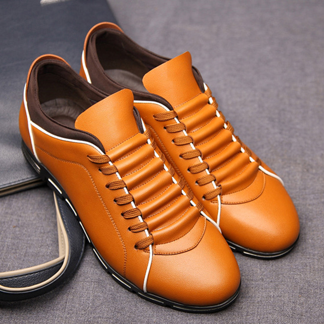 Bradley | Men's Classic Leather Low-Top Sneakers