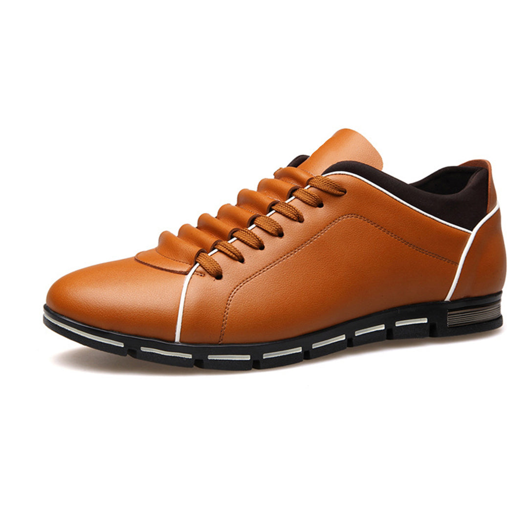 Bradley | Men's Classic Leather Low-Top Sneakers