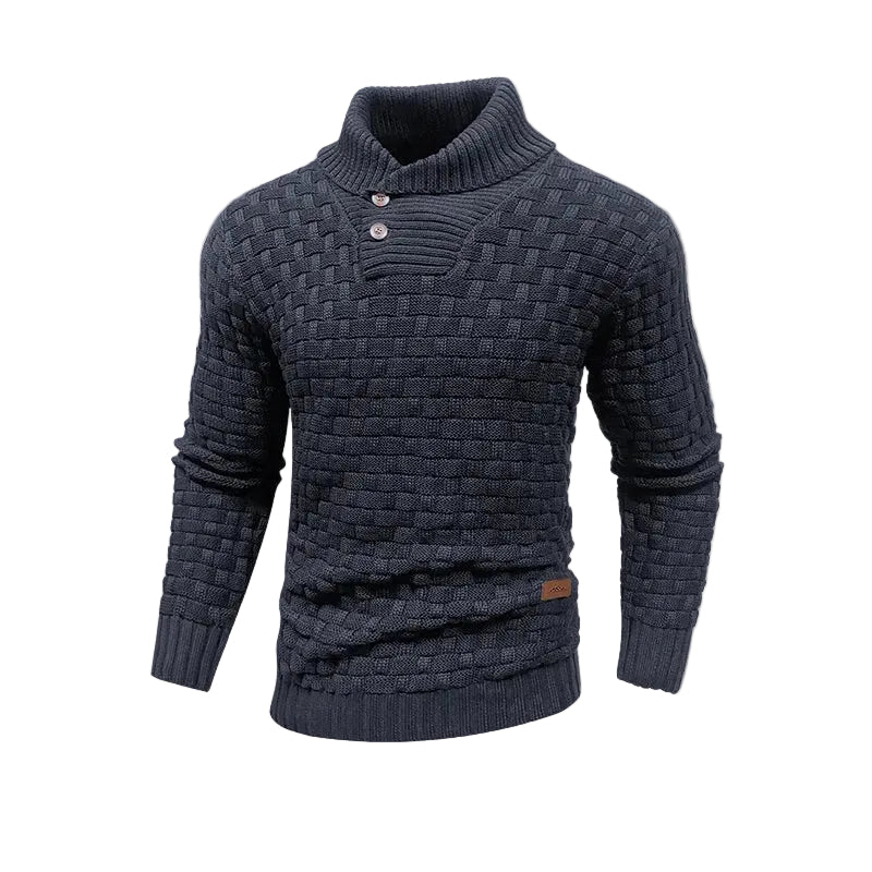 Thomas | Men's Shawl Collar Cable Knit Sweater