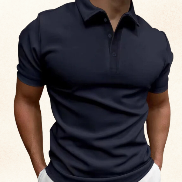 Laurence | Men's Pique Knit Short Sleeve Polo Shirt