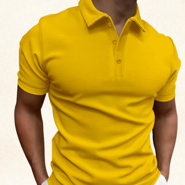 Laurence | Men's Pique Knit Short Sleeve Polo Shirt