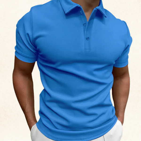 Laurence | Men's Pique Knit Short Sleeve Polo Shirt