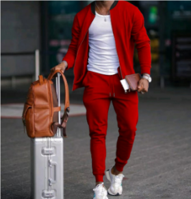 Ryker | Men's Hooded Waffle-Knit Tracksuit Set
