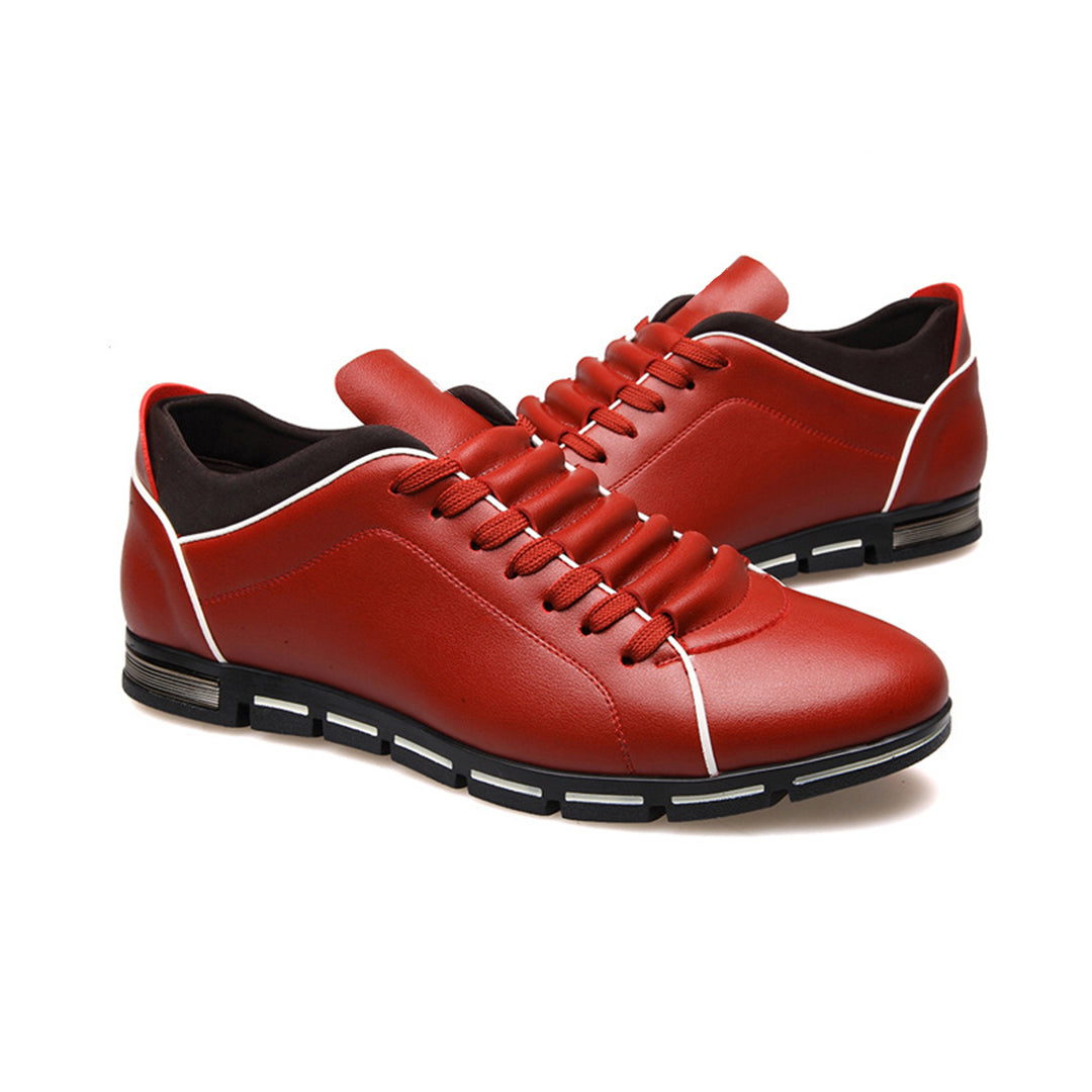 Bradley | Men's Classic Leather Low-Top Sneakers